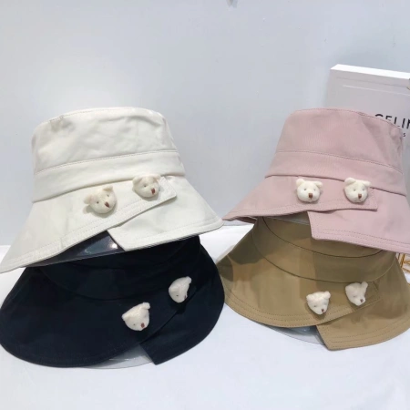 New style bear fisherman hats and sun hats are directly sold by Jiahao Hat Industry New style bear fisherman hats and sun hats are directly sold by Jiahao Hat Industry